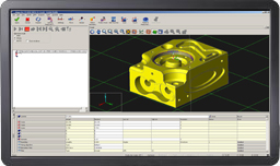 CAD model in MODUS software screenshot