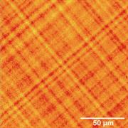 Image of the strained surface of a Si-Ge semiconductor sample
