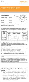 Leaflet:  Trigger force gauge guide