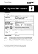 Fiche technique : RLP40 palpeur radio pour tours