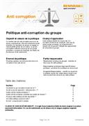 Politique anti-corruption du groupe